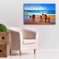 thumbnail image 6 of Epic Graffiti ' Kids At The Beach ' by Ata Alishahi, Giclee Canvas Wall Art, 40"x26", 6 of 8