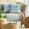 thumbnail image 5 of Ambesonne Graphic Beach Throw Pillow Cover 2 Pack, Summer Coast Wind, 18", Multicolor, 5 of 5