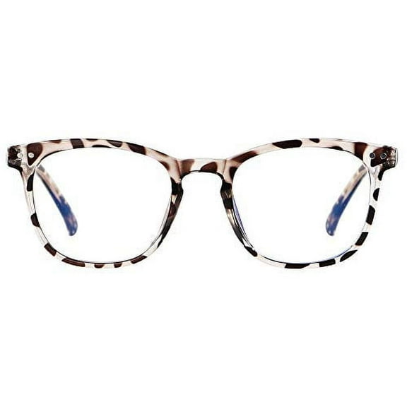 Blue Light Blocking Glasses Women Small Face Clear Frame Bluelight Blocker Teens Leopard ANDWOOD