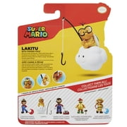 Nintendo Super Mario Lakitu 4” Articulated Figure with Fishing Pole