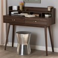 thumbnail image 2 of Baxton Studio Disa Writing Desk in Walnut Brown, 2 of 9