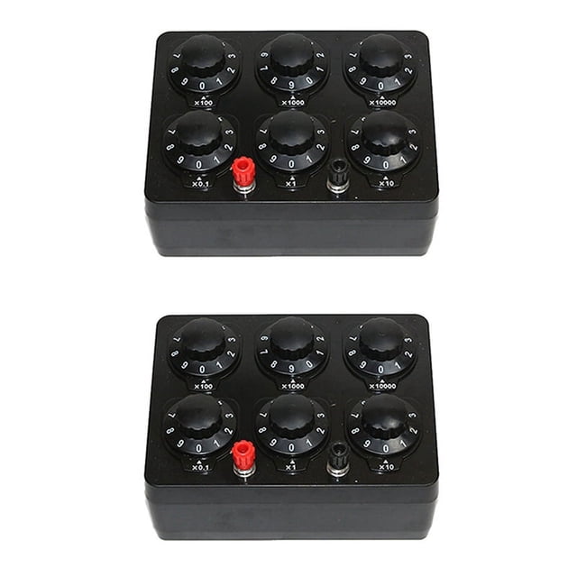 2X 0-99999.9 Ohm Simple Resistance Box Variable Decade Resistor Teaching Instrument Teaching Resistance Box