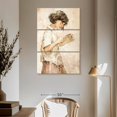 thumbnail image 3 of Elephant Stock Young Girl Reading A Book Wall Art - Vertical Multi Panel Canvas - Living Room Wall Decor - Hobbies And Lifestyle Multi Panel - Beige And Brown Decor - 42" x 65", 3 of 8