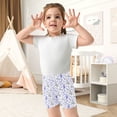 thumbnail image 7 of joogoo Eiffel Tower Lavender Girls Lined Shorts Bike Dance Bottoms 10Y, 7 of 7