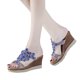 thumbnail image 3 of WILLBEST Sandalias De Plataforma De Moda Para Mujer, Sandalias De Playa Transpirables Con Punta Abierta Y Cuñas De Diamantes De Imitación Para Verano, 3 of 8