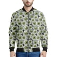 thumbnail image 5 of Chaqueta con cremallera con estampado 3D de globo ocular espeluznante para hombres y mujeres, sudadera con personalidad, abrigo suelto, chaqueta bomber de manga larga con cremallera, 5 of 5