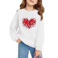 thumbnail image 3 of Sweat à Capuche Imprimé pour Bébé, Fête de la Saint-Valentin, Col Rond, Manches Longues, Mode et Mignon pour Garçons et Filles, 3 of 7