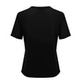 thumbnail image 5 of Cqxid525 Loose Fit Tees Blouses Women's T Shirts Short Sleeve Color Block/Solid Tops Casual Summer Tees, 5 of 5