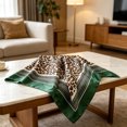 thumbnail image 2 of UJNDER Women's Elegant Satin Feel Square Scarf Headscarf and Shawl Lightweight Wrap for Adult Sophisticated Everyday Wear Scarf,Dark Green,One Size, 2 of 4