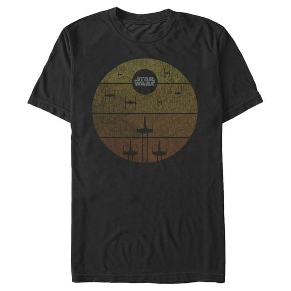 Men's Star Wars Death Star Locked On Target  Graphic Tee Black 3X Large