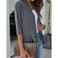 thumbnail image 2 of Cardigan for Women Solid Color Kimono Cardigans Ruffles Edge Summer Cardigan Alsol Lamesa, 2 of 4