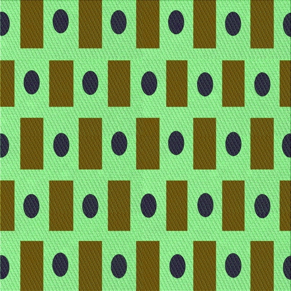 Ahgly Company Indoor Square Patterned Stoplight Go Green Area Rugs, 8' Square