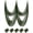 Army Green, variant on Yardvibe Creepy Cloth, 75"x30" Halloween Large Spooky Fabric Cloth, Spooky Decorations for Haunted House Window Backdrops Garden Party Yard Wall Doorway (White)