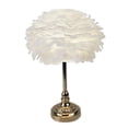 thumbnail image 1 of Lámpara de escritorio,Lámpara de mesa con luz nocturna de escritorio de plumas,Elegante luz de noche LED Dormitorio Decoración para el hogar,Decoración de la sala de lectura de la boda de SM SunniMix Lámpara de escritorio, 1 of 8