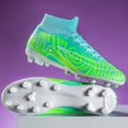 thumbnail image 3 of Zapatos de fútbol profesionales para hombres y mujeres, botas de entrenamiento de tobillo con picos largos, entrenamiento de hierba interior, partido ultraligero, venta al por mayor, 3 of 5
