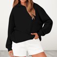 thumbnail image 2 of Graphic Hoodies for Women Casual Drop Shoulder Long Sleeve Pullover Sweatshirts Fashion Clothing Heart Print Loose Fit with Pockets Drawstring Fall Outfits for Women Winter Clothes, 2 of 4