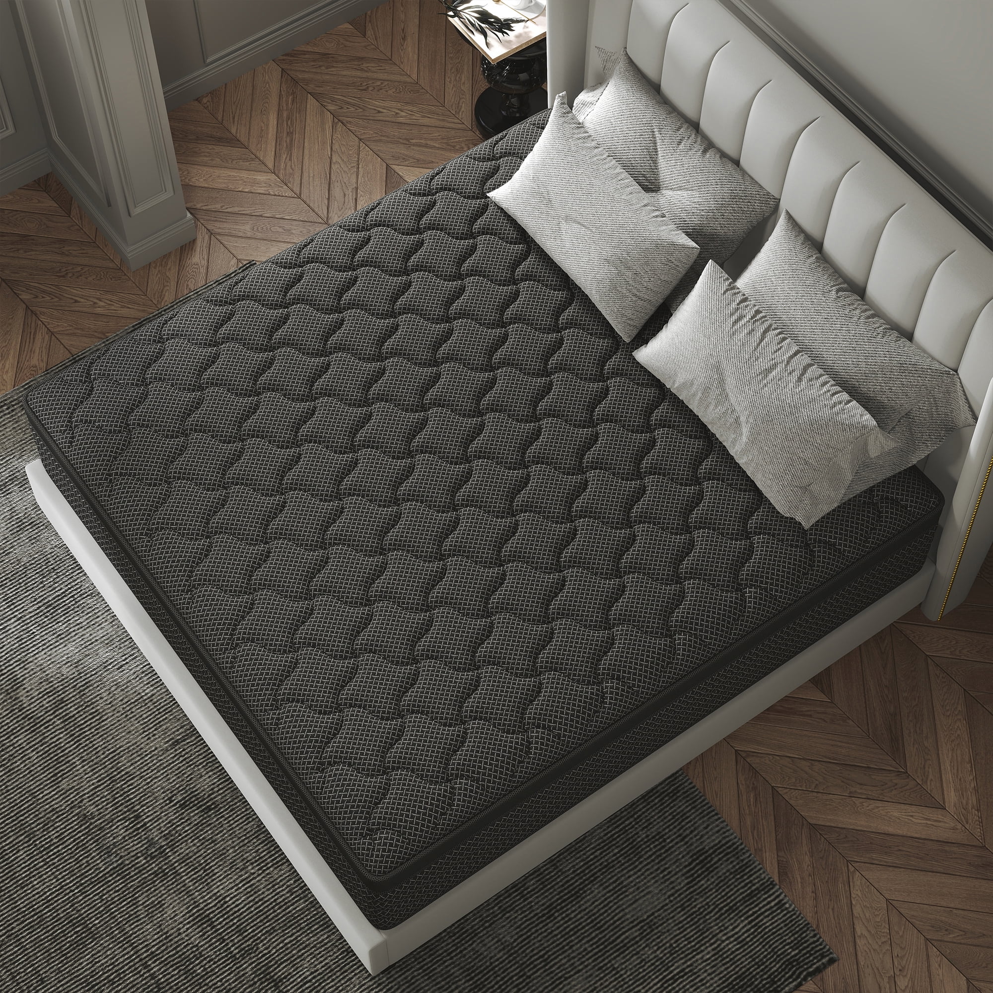 Kviwasha 14 inch Twin Mattress in a Box Pocket Innerspring Hybrid Mattress, CertiPUR-US Certified , Twin
