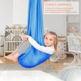 thumbnail image 2 of LLLD Therapy Swing Sensory Swing for Adults for Adults Indoor Therapy Swing for Kids to Play & Calm Hanging Hammock Therapy Swing for Autism Child (Color : Green, Size : 150x280CM/59x110in), 2 of 12
