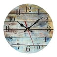 thumbnail image 2 of Reloj de pared redondo Perfecl Reloj de madera Decorativo silencioso multicolor, 2 of 8