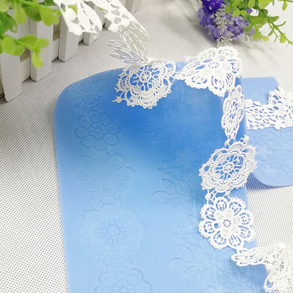 Flower Lace Silicone Fondant Mould Cake Decorating Baking Mold Tool Wedding N3 