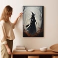 thumbnail image 5 of JFHCQJPK Witch in the Forest Halloween Print Wall Art Poster Witch Decor Vintage Print Dark College Wall Art Victorian Gothic Room Decor Canvas Wall Print8x12in Metal blackFramed, 5 of 8
