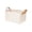 L, variant on Foldable Fabric Storage Basket, 14.5 x 10.2 x 8.6 in, Cloth, Open-Top Bin with Carry Handles for Closets and Shelves