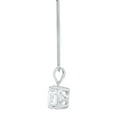thumbnail image 2 of 3 ct Brilliant Round Cut Solitaire Simulated Diamond 14k White Gold Pendant with 18" Chain, 2 of 3