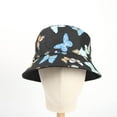 thumbnail image 5 of Xfvqtps Womens Bucket Hat Summer Sun Protection Fashion Butterfly Print UV Protection Sunshade Outdoor Beach Sun Hat Fisherman Cap Black, 5 of 9