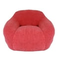 thumbnail image 4 of Kumix Bean Bag Chair, Comfy Beanbag Giant Bean Bag Chair for Adults with Spacious Design Bean Bag Couch with Armrest Large Bean Bag Chair with Memory Foam Filler for Living Room Bedroom, Red, 4 of 7