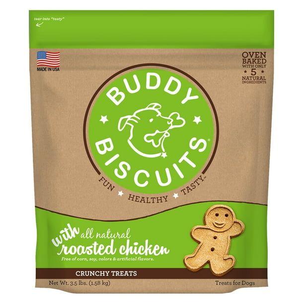 Buddy Biscuits OvenBaked Whole Grain Crunchy Dog Treats with Roasted