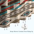 thumbnail image 6 of Brown Triangular Geometric Pattern Shower Curtain 36"x72" ,Bathroom Decorative Shower Curtains Set with 12 Hooks,Modern Waterproof Washable Shower Curtain, 6 of 6