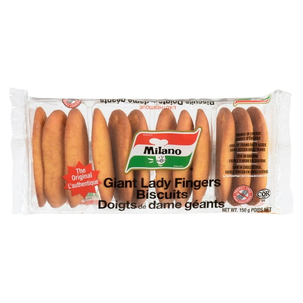 MILANO Giant Lady Fingers Cookies, Peanut free biscuits. Walmart.ca