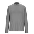 thumbnail image 7 of cfhntfmh Lounge Shirts for Women Winter Warm Fleece Mock Neck Basic Undershirts Stretch Thermal Long Sleeve Tops, 7 of 7