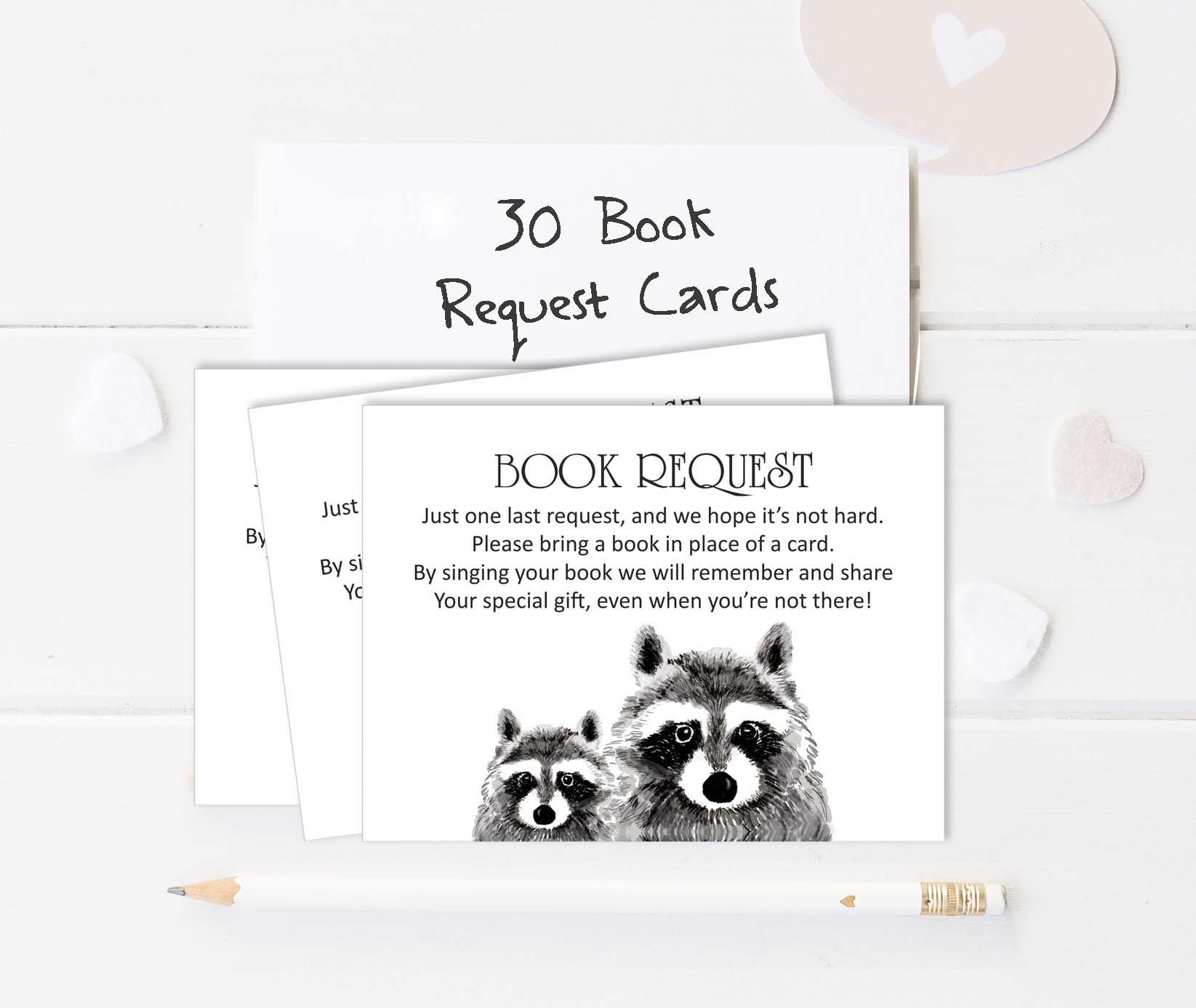 Inkdotpot 30Jungle Animals Gender Neutral Baby Shower Book Request Cards Bring A Book Instead Of A Card Baby Shower Invitations Inserts Games