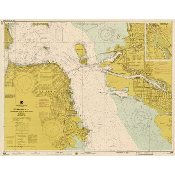 nautical-chart-san-francisco-bay-ca-1975-sepia-tinted-stretched-canvas-noaa-historical-map