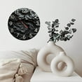 thumbnail image 6 of Stone Texture Wall Clock Modern Home Decor 10-Inch Silent Wooden Wall Clock, Battery Operated (AA Batteries Not Included), Artistic Home Decor, 6 of 7