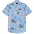 thumbnail image 3 of Visive Mens Hawaiian Shirt For Men Short Sleeve Button Up Tropical Summer Shirts, 3 of 4