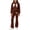 Brown, variant on Zefriona Girls Cute Bow Print Crewneck Sweatshirt and Flared Leg Pants 2-Piece Outfit Set 3-14Y Pink Size 11
