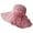 Pink, variant on Women Folding Vintage Outdoor Sun Hats for Beach Garden Travelling UV Protection