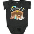thumbnail image 3 of Inktastic Merry Christmas Cute Nativity Scene Boys or Girls Baby Bodysuit, 3 of 5