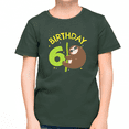 thumbnail image 2 of 6 Year Old Birthday Boy Shirt Sloth 6th Birthday Outfit Boys Birthday Shirt Boy Happy Birthday Shirt, 2 of 8