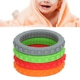 thumbnail image 1 of Brazalete de Dientos de Leche, Anillos en Círculo Brazalete de Mastura Juguete refrigerables 4pcs Silicona para el PERÍODO DE DENTICIÓN, 1 of 7