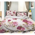 thumbnail image 1 of 3D Dibujado a mano Rosa Floral Funda de edredón Set Ropa de cama Set Funda de edredón Fundas de almohada, 1 of 3