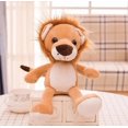 thumbnail image 1 of 25 cm lindo león bosque animal peluche juguete selva boda tiro regalo para niños garra muñeca de máquina, 1 of 3