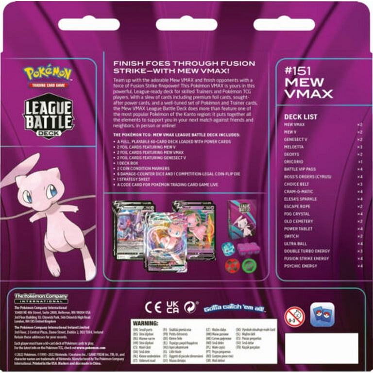 Pokemon - Mew VMAX League Battle Deck