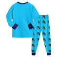 thumbnail image 5 of Toddler Pajamas Boy Girls Girls Pajama Set Winter Warm Sleepwear Pjs Set Tops+Pants Outfits Loungewear 5-6 Years Boy Girl Sky Blue Fall Winter Tops+Pants Set, 5 of 9