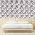thumbnail image 3 of Ambesonne Floral Peel & Stick Wallpaper for Home, Pastel Summer Feels Roses, 13"x36", Lavender Blue and Blush, 3 of 5