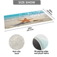thumbnail image 3 of Haosy Starfish Stand on Beach Bathroom Rugs Non Slip Absorbent Soft Plush Quick Dry Bath Mat, 39"x20", 3 of 8