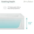 thumbnail image 4 of Concorde 60" x 32" Acrylic Glossy White, Alcove, Integral, Right-Hand Drain, Apron Bathtub, 4 of 12