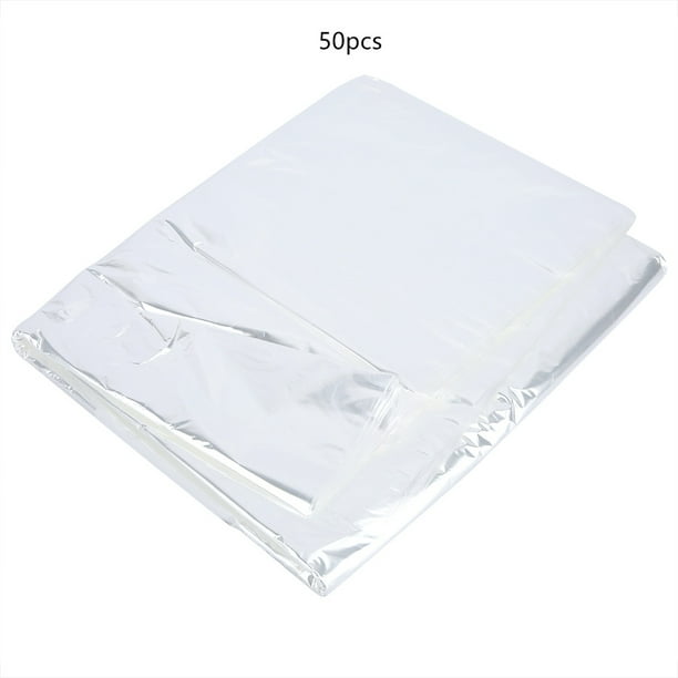 Bolsas a prueba de polvo para ropa, 50 bolsas de almacenamiento desechables transparentes para ropa a prueba de polvo, ropa de limpieza en seco, fundas para ropa, organizador de guardarropa(60*100)